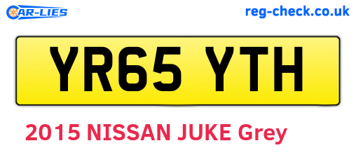 YR65YTH are the vehicle registration plates.