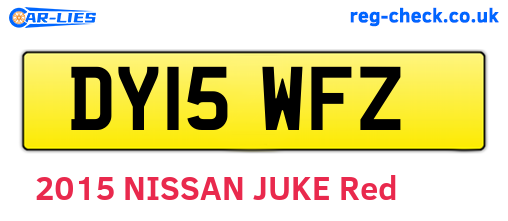 DY15WFZ are the vehicle registration plates.