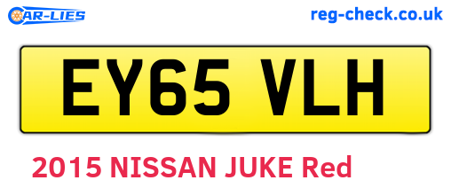 EY65VLH are the vehicle registration plates.