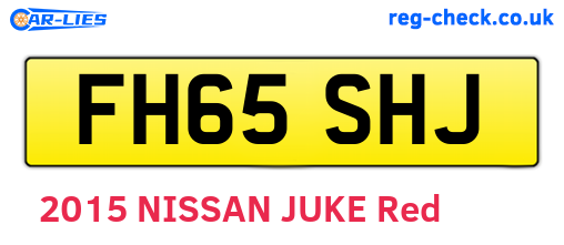 FH65SHJ are the vehicle registration plates.