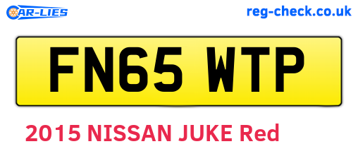 FN65WTP are the vehicle registration plates.