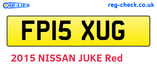 FP15XUG are the vehicle registration plates.