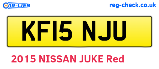 KF15NJU are the vehicle registration plates.