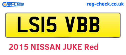 LS15VBB are the vehicle registration plates.
