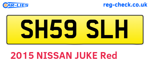 SH59SLH are the vehicle registration plates.