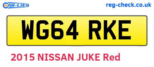WG64RKE are the vehicle registration plates.
