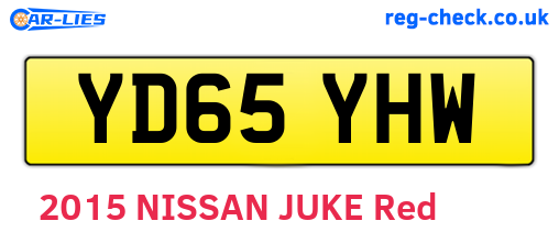 YD65YHW are the vehicle registration plates.