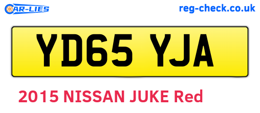 YD65YJA are the vehicle registration plates.