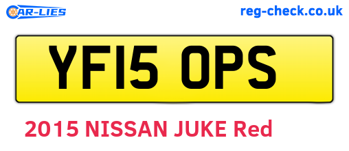 YF15OPS are the vehicle registration plates.