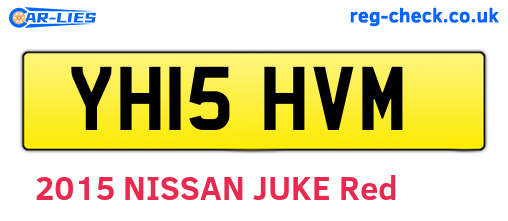 YH15HVM are the vehicle registration plates.