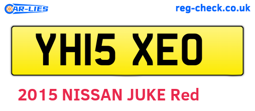YH15XEO are the vehicle registration plates.