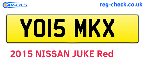 YO15MKX are the vehicle registration plates.