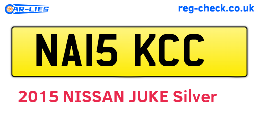 NA15KCC are the vehicle registration plates.