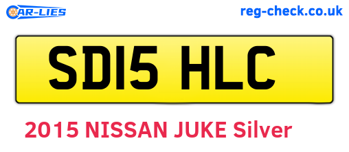 SD15HLC are the vehicle registration plates.
