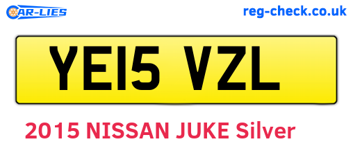 YE15VZL are the vehicle registration plates.