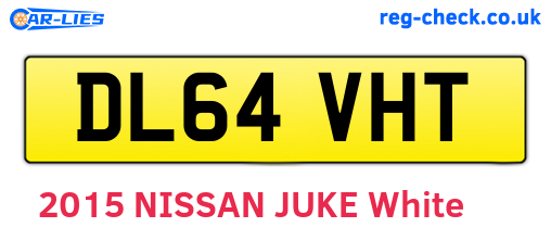 DL64VHT are the vehicle registration plates.