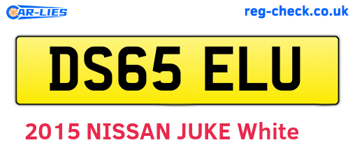 DS65ELU are the vehicle registration plates.