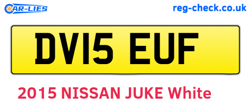 DV15EUF are the vehicle registration plates.