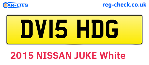 DV15HDG are the vehicle registration plates.
