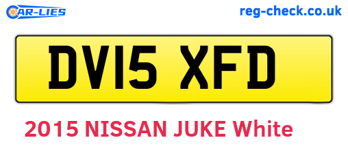 DV15XFD are the vehicle registration plates.
