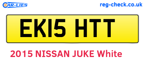 EK15HTT are the vehicle registration plates.