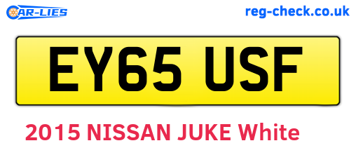 EY65USF are the vehicle registration plates.