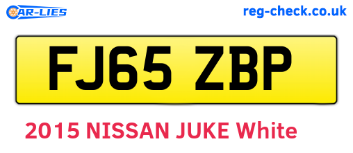 FJ65ZBP are the vehicle registration plates.