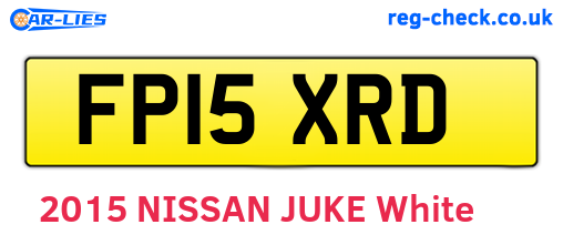 FP15XRD are the vehicle registration plates.