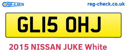GL15OHJ are the vehicle registration plates.