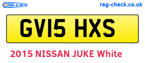 GV15HXS are the vehicle registration plates.