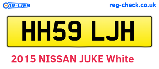 HH59LJH are the vehicle registration plates.