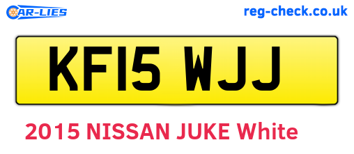 KF15WJJ are the vehicle registration plates.