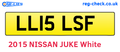 LL15LSF are the vehicle registration plates.