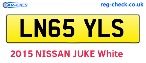 LN65YLS are the vehicle registration plates.