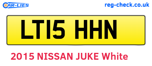 LT15HHN are the vehicle registration plates.