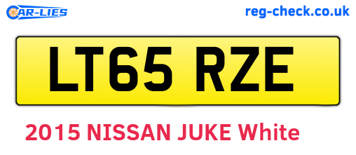 LT65RZE are the vehicle registration plates.