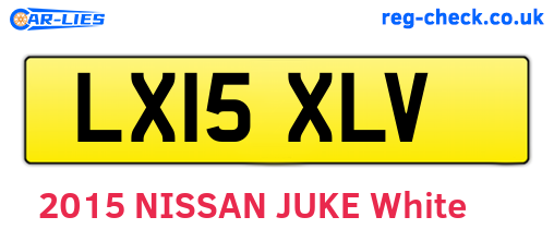 LX15XLV are the vehicle registration plates.
