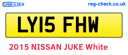 LY15FHW are the vehicle registration plates.