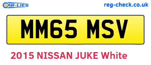MM65MSV are the vehicle registration plates.