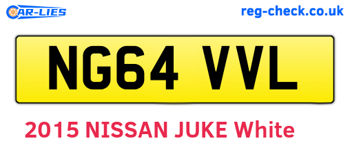 NG64VVL are the vehicle registration plates.