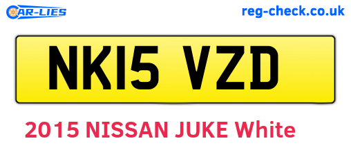 NK15VZD are the vehicle registration plates.