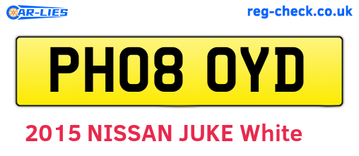 PH08OYD are the vehicle registration plates.