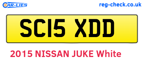 SC15XDD are the vehicle registration plates.