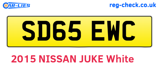 SD65EWC are the vehicle registration plates.
