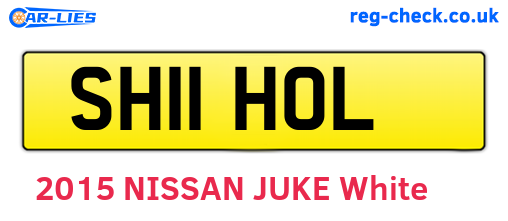 SH11HOL are the vehicle registration plates.
