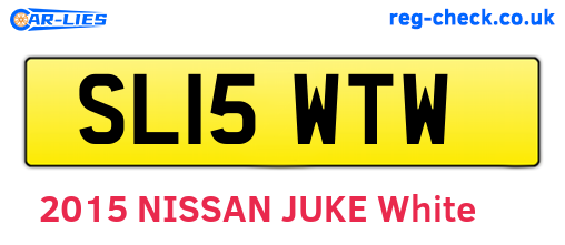 SL15WTW are the vehicle registration plates.