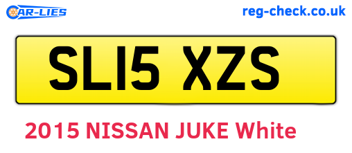SL15XZS are the vehicle registration plates.