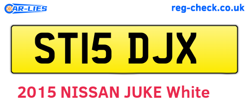 ST15DJX are the vehicle registration plates.