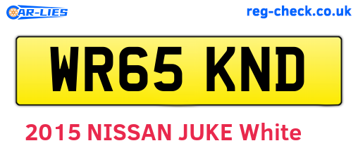 WR65KND are the vehicle registration plates.