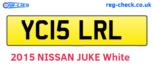 YC15LRL are the vehicle registration plates.